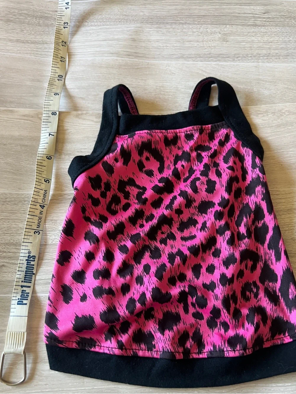 Dog Hot Pink & Black Leopard Print Tank Top